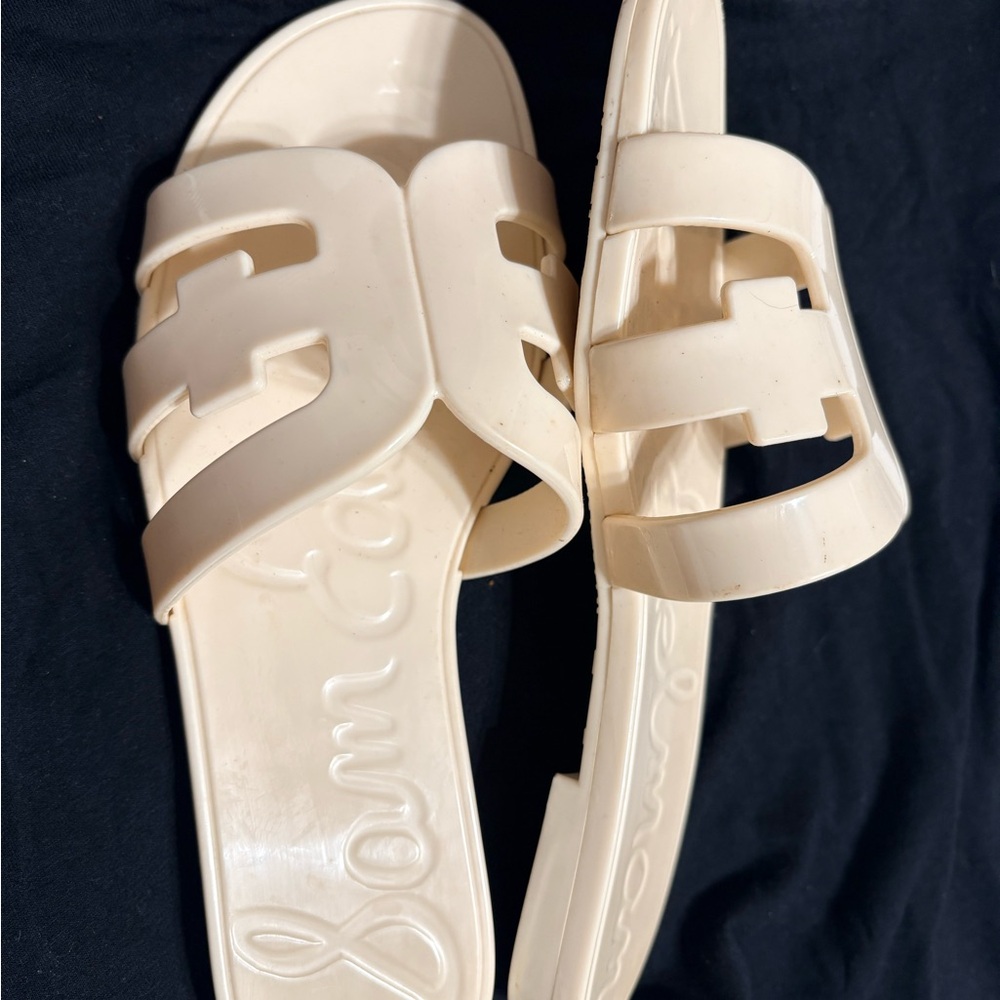Sam Edelman Jelly Slides Cream Women's Size 6